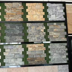 Revêtement naturel de pierre de culture de quartzite de pierre de pierre de mur de conception et de mur de plancher pour le revêtement extérieur de mur - Product Image 2