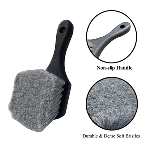 PP Kit de brosses de lavage de voiture fil souple pneu baril jante évent détaillant fabriqué spécifiquement pour les voitures - Product Image 3