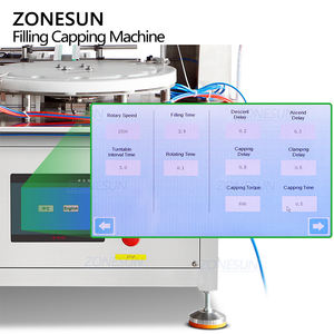 ZONESUN ZS-AFC47 Macchina Automatica Monoblocco da Tavolo con Pompa Peristaltica Rotante per Riempimento e Tappatura di Smalto per Unghie e Cosmetici in Pasta - Product Image 2