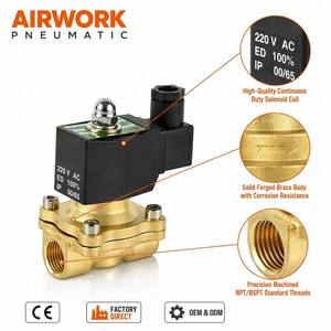 Vanne Solénoïde à Diaphragme Proportionnelle Hydraulique Électrique 1/2 Pouce AC DC 12V 24V 110V 220V avec Bobine en Cuivre et Corps en Laiton pour l'Eau - Product Image 2