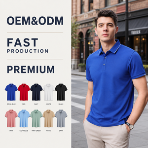Polo da Uomo Personalizzate in Grandi Quantità, in Spandex Piqué Traspirante, Elasticizzate, per Business Casual, Golf e Lavoro, Qualità Premium - Product Image 1