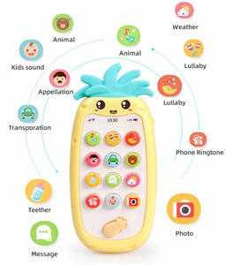 Telefono <span class=keywords><strong>Cellulare</strong></span> <span class=keywords><strong>Giocattolo</strong></span> per l'Apprendimento Precoce Design a Forma di Ananas Miglior <span class=keywords><strong>Giocattolo</strong></span> Mobile per Bambini - Product Image 5