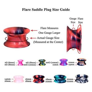 Soft Silicone <b>Ear</b> <b>Plugs</b> Pearl Mixed Color Tunnel <b>Plug</b> Earrings Silicone <b>Mold</b> <b>Ear</b> <b>Plugs</b> Gauge Piercing - Product Image 3
