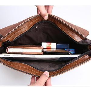 Sac messager en cuir pu pour hommes, <span class=keywords><strong>serviette</strong></span> personnalisée, mallette pour <span class=keywords><strong>ordinateur</strong></span> portable, nouvelle collection 2020 - Product Image 6