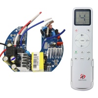 Contrôleur BLDC AC DC 12V 60W PCBA carte pilote pour Kit de moteur sans balais ventilateur de plafond connexion solaire avec télécommande IR