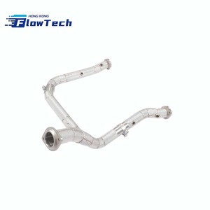 ท่อลงไอเสียสแตนเลส SS304 แบบไหลสูง พร้อมแผ่นกันความร้อน สำหรับรถ Dodge Ram 5.7L - Product Image 3