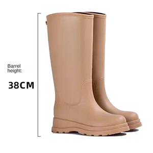 Vente de gros Bottes de gomme hautes personnalisées pour femme