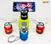 Nouveau haut-parleur sans fil mini Bluetooth en alliage d'aluminium OP-17, support de téléphone de bureau, lecteur DJ, subwoofer haute puissance 5W