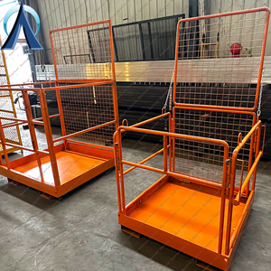 Mạ kẽm xe nâng nền tảng/xe nâng an toàn lồng hoạt động ổn định bền an toàn xe nâng người đàn ông an toàn lồng - Product Image 3