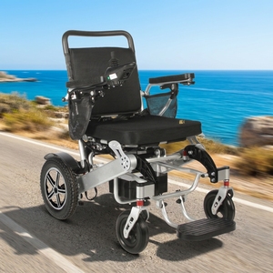 Aluminum Alloy Ultra Lightweight Auto-folding Remote Control Electric Wheelchair Portable Foldable for Disabled