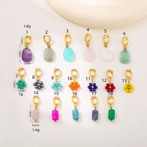 حليات بوهيمية مرصعة بالخرز من CHINTEN، مشابك من الأحجار الطبيعية والكريستال، حليات للأساور والقلائد والبيكيني والحقائب والمجوهرات - Product Image 6