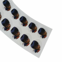Étiquette autocollante électrostatique d'autocollants transparents de conception de logo personnalisée pour des lunettes.