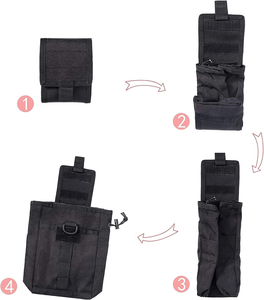 กระเป๋าเครื่องมือผ้าไนลอนผ้าอ๊อกซ์ฟอร์ดอเนกประสงค์กระเป๋านิตยสารแบบมีสายรูดพับได้ทนทานกระเป๋าตาข่ายอเนกประสงค์สำหรับจัดเก็บกลางแจ้ง - Product Image 4