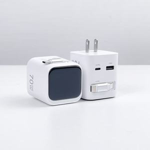 Caricabatterie Portatile Multifunzione OEM ODM 65W Retrattile 70W PD Ricarica Super Veloce con Display Adattatore <span class=keywords><strong>Type</strong></span> <span class=keywords><strong>C</strong></span> GaN per Telefoni Cellulari - Product Image 2