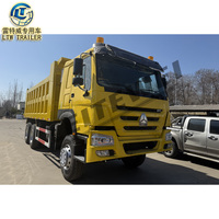 Camion benne d'occasion Sinotruk Howo 6X4 10 roues Dumper 12 roues diesel manuelle 371hp 375hp à vendre