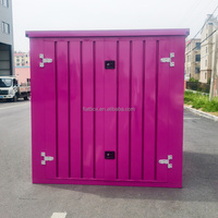Maison de conteneur caravane portable et mobile pliante de 20 pieds deux pièces une salle maison pliante préfabriquée avec sentier