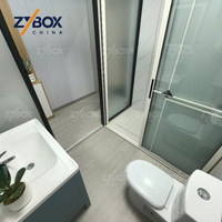 ZYBOX 20英尺40英尺可扩展集装箱房银灰色木顶屋顶NCC AU标准预制后院附加住宅