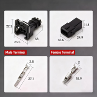 Connecteur électrique automobile femelle 2 broches étanche EV1 pour injecteur 282189-1 Accessoires de connecteur