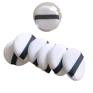 พัฟแต่งหน้าเนื้อกำมะหยี่สีขาวทรงกลม นุ่มพิเศษ ขนาด 55x12 มม. 58x10 มม. บรรจุภัณฑ์เครื่องสำอาง - Product Image 5