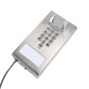 Téléphone mural filaire durable <span class=keywords><strong>compatible</strong></span> <span class=keywords><strong>VoIP</strong></span> pour usage public et sécurisé en milieu professionnel - Product Image 3