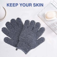 Gants de Bain Personnalisés avec Logo - Gants Exfoliants en Nylon Doux pour le Nettoyage Complet du Corps, Souples, Durables, Ajustement Élastique, Faciles à Nettoyer