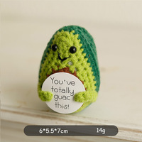 Porte-clés jouets au crochet faits main, poupées en fil, peluches mignonnes, cadeau pour enfants, motif Pomme de terre Positive, vente en gros