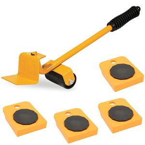 Kit de levage de meubles avec 4 patins, capacité de 150 kg, en acier, pour déplacer les meubles lourds - Product Image 1