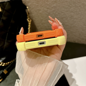 เคสโทรศัพท์กันกระแทกสี่มุม ดีไซน์หรูหรา สีสันตัดกัน สำหรับ iPhone 17 Air 18 16 15 14 13 12 11 Pro Max พร้อมฝาปิดเลนส์แบบถอดได้ - Product Image 5
