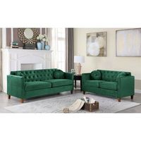 Ensemble de canapés de salon en tissu moderne OEM Meubles de salon personnalisés Canapé vert
