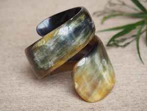 Brazaletes Tradicionales de Cuerno de Búfalo, Artesanía Natural, Joyería Hecha a Mano para Mujer, Estilo Étnico Auténtico y para Uso Diario - Product Image 4