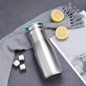 Bouilloire à eau froide en acier inoxydable de haute qualité Zunck, capacité de 1 L, non toxique et écologique avec couvercle pour le camping, utilisation en extérieur, cadeau - Product Image 3