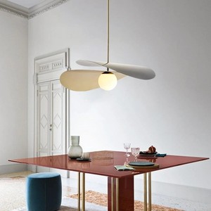French Straw Hat Chandelier Oval Led <b>Light</b> <b>Single</b> Head Warm White <b>Light</b> Home Living Room Bedroom Pendant Lamp - Product Image 3