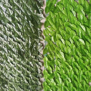Écran de confidentialité artificiel simple côté laisser faux vert herbe plante jardin décoration murale extensible haie extensible Faux lierre clôture - Product Image 6