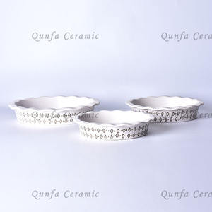 Ensemble de vaisselle en céramique en grès écologique, style rétro américain, motif floral frais, pour la maison, plats <span class=keywords><strong>et</strong></span> <span class=keywords><strong>assiettes</strong></span> à tarte <span class=keywords><strong>et</strong></span> à gâteau - Product Image 2