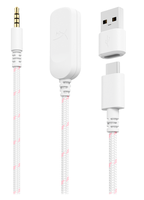 Kabel Dongle USB Ear-4.26ft, untuk HyperX Cloud III BLK GAM HEADSET-10Hz-21kHz-Over USB-C via USB untuk bermain game