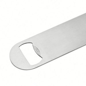 Custom Logo Brand Bar Stainless Steel Opener Bar Blade Silver Rose Black Blank <b>Flat</b> <b>Battery</b> Powered Eco-Friendly Beer Opener - Product Image 4