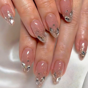 Ongles en gel de luxe de haute qualité <span class=keywords><strong>pour</strong></span> Halloween et Noël, ongles en acrylique, 24 pièces en boîte, faux ongles artificiels - Product Image 5