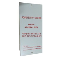 Serrures électriques AOXING à accès par carte, alimentation pour contrôle d'accès 12V 3A DC, entrée AC220V, protection contre les courts-circuits