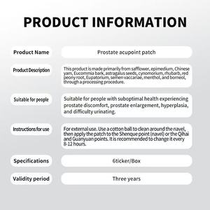 Nam tuyến tiền liệt hỗ trợ thạch cao tinh khiết TCM rốn ứng dụng thuận tiện hiệu quả 6 bản vá lỗi hộp - Product Image 6