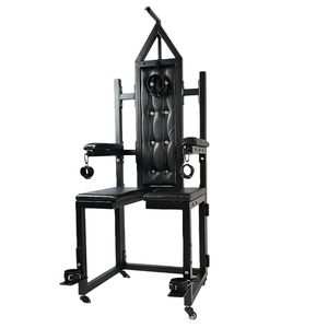 Chaise en métal BDSM à jambes ouvertes, mobilier ludique pour adultes, outils de formation SM, chaise de contention à jambes ouvertes - Product Image 2