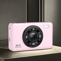 48MP Single Shot Digital Video kamera pintar untuk anak-anak siswa kompak 2.8 inci resolusi Full HD 10x-20x 1080p Selfie CMOS
