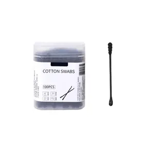 Double ended pure cotton Ear cleaning cotton buds makeup paper stick environmentally friendly cotton