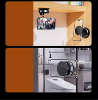 Support de téléphone portable magnétique N5 à rotation multi-angle 360° avec ventouse pour tableau de bord et chargeur sans fil