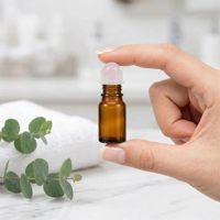 Bouchons à bille pour huile essentielle en quartz rose, 9 pièces, pour bouteilles de 10ml, inserts d'application à bille de remplacement pour l'aromathérapie