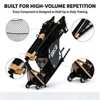Entraîneur de basketball portable et pliable avec filet de rebond réglable en acier et aluminium pour l'entraînement au tir sur les terrains
