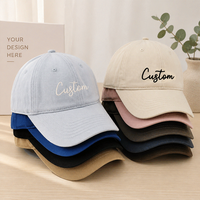 Gorra de Béisbol de Algodón Personalizada de Alta Calidad OEM ODM, Sin Estructura, de 6 Paneles, con Logotipo Bordado, Marca Privada, Gorras Tipo Dad al por Mayor