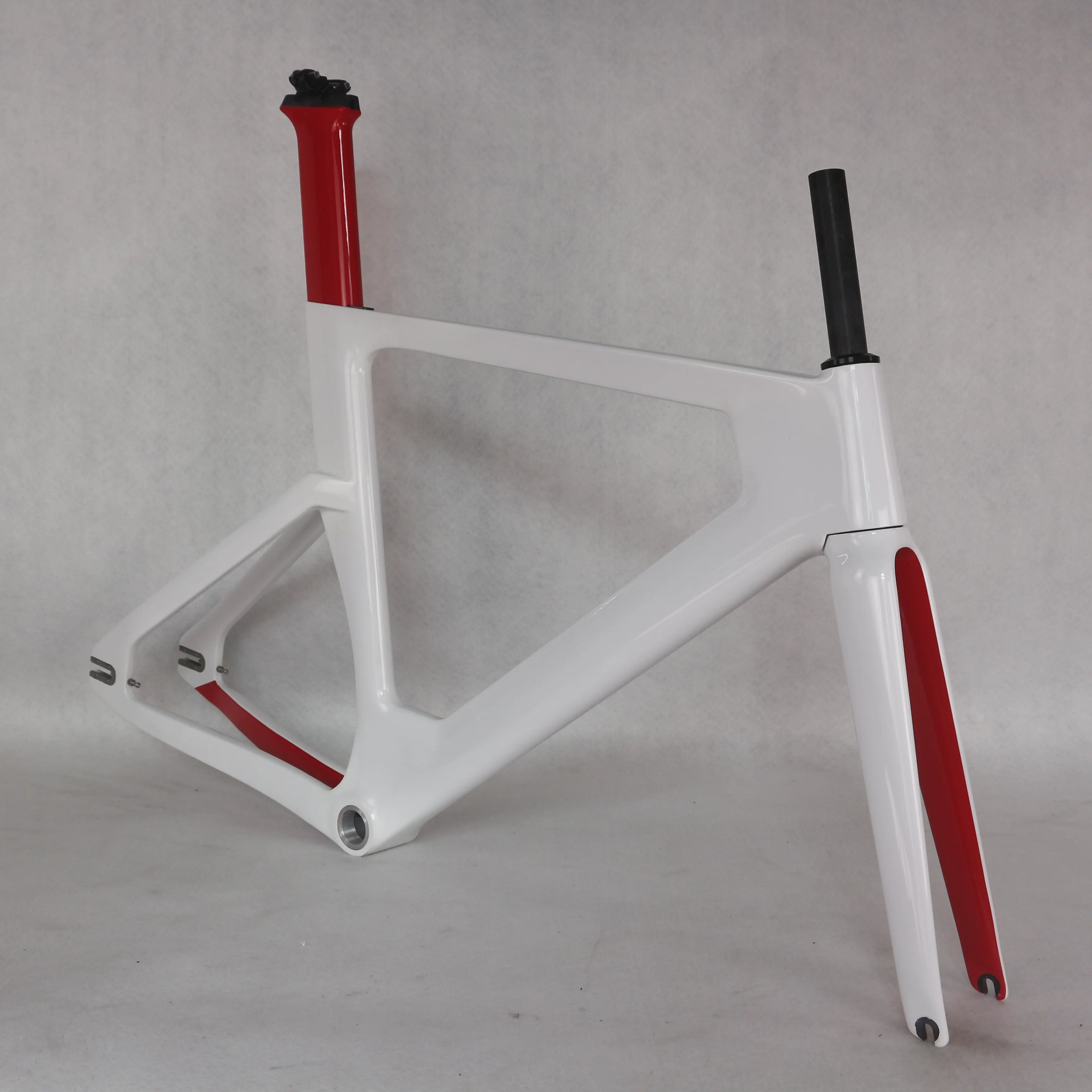 2021คาร์บอนไฟเบอร์ T800จักรยานกรอบจักรยานเกียร์คงที่เฟรมกรอบคาร์บอน Track จักรยานที่กำหนดเอง TR013-57cm