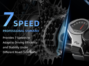 EU Stock S800 26'' <b>Ebike</b> With 250W Brushless Rear Hub Motor 7-Speed Electronic for City Slippery Roads - Product Image 3