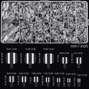 600 <span class=keywords><strong>Uñas</strong></span> Postizas Transparentes para los <span class=keywords><strong>Pies</strong></span>, 12 Tamaños, <span class=keywords><strong>Uñas</strong></span> Acrílicas <span class=keywords><strong>de</strong></span> Cobertura Completa para Salón - Product Image 5