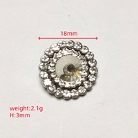 Kancing Berlian Mewah Multi-gaya Ramah Lingkungan 19mm 18mm Bentuk Bunga Persegi Panjang Kombinasi Mutiara Rhinestone Kancing Datar